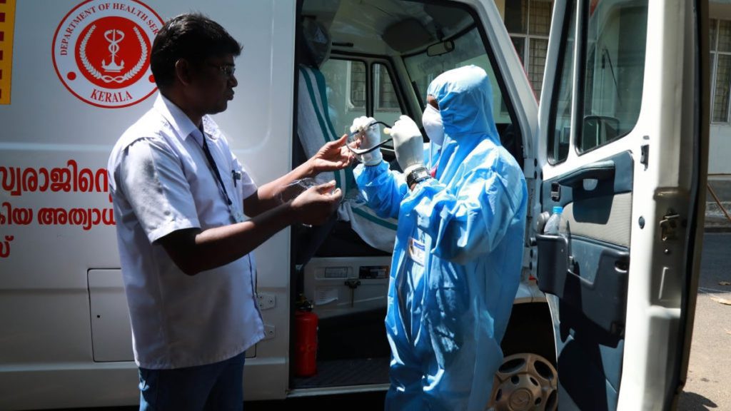 Tamil Nadu Police Innovative Move, Drags Unmasked Youth into an Ambulance With COVID-19 ‘Patient’