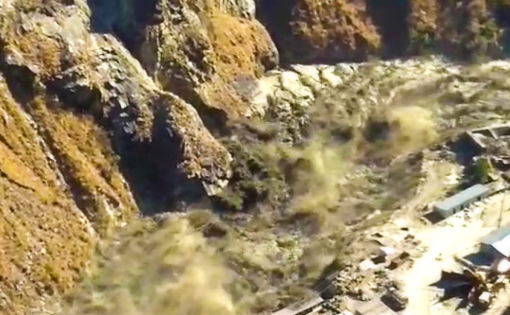 Glacier Breaks off in Chamoli Uttarkhand Near Joshimath in a Major Disaster