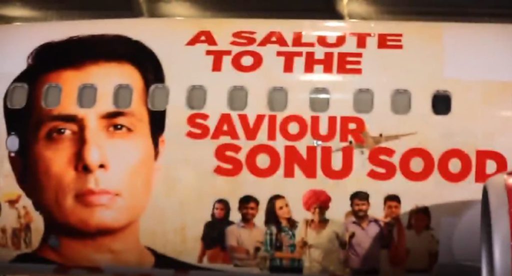 SpiceJet Salutes Savior Sonu Sood With Special Boeing 737 Image