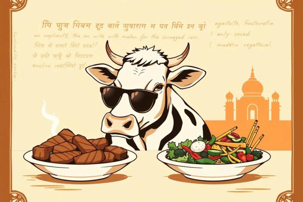 A Witty History of Hindu Vegetarianism: From Vedic Steaks to Sattvic Salads