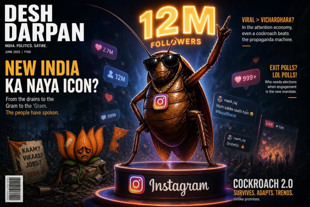 12 Million Followers in 4 Days: How Cockroach Janta Party Surpassed BJP on Instagram