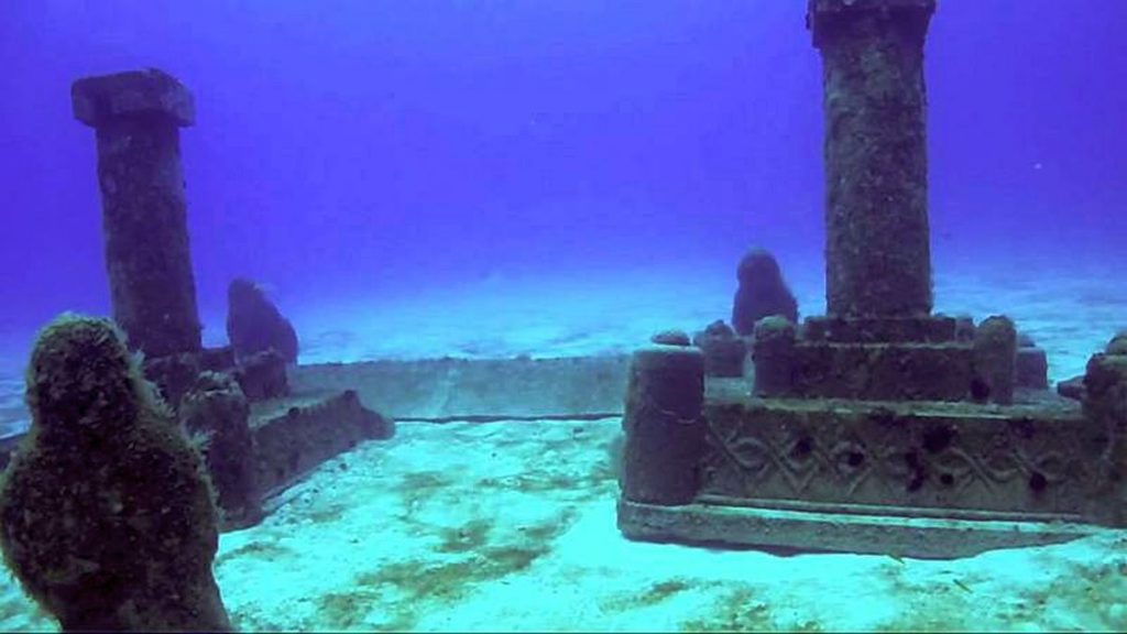 Image circulated as Dwarka Submerged city