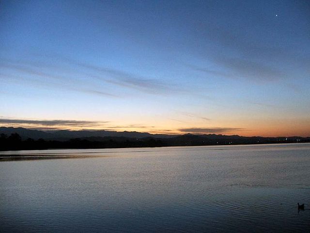 Watch the sunset at the serene Sukhna Lake in Chandigarh