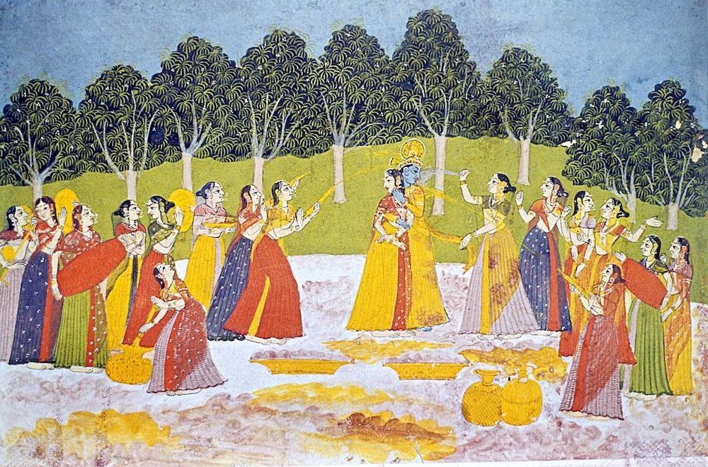 Lord Krishna Association with Holi