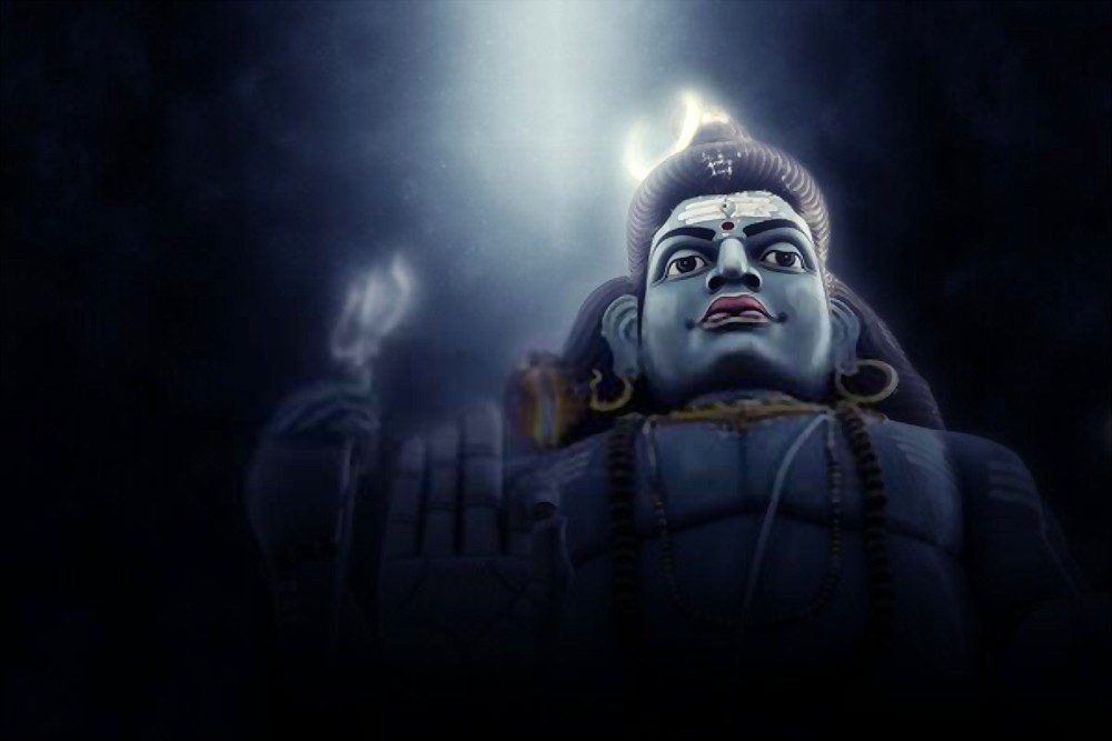 The Moon on Lord Shiva's head 