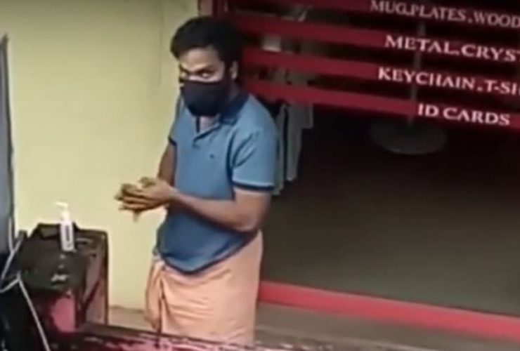 Man Returns Sanitizer After He Realizes He's Been Caught On Camera