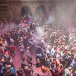 Bankey Bihari Temple Holi Celebration