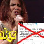 Fact Check-Caralis Monteiro did Not Tweet Anti-Hindu, Hindu Mukt Bharat Statement