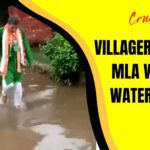 Angry Villagers Make MLA Walk On Waterlogged Street