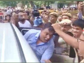 Visuals of Youth Wing Chief of Congress Being Manhandled, Hair Pulled has Drawn Strong Reactions