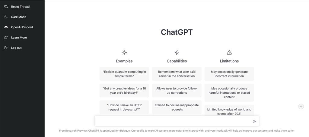 ChatGPT - AI Bot Interface