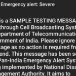 'Emergency Alert: Severe', Why You Received this Message in India