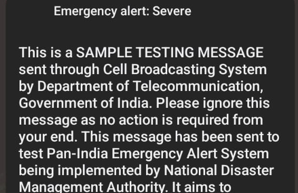 'Emergency Alert: Severe', Why You Received this Message in India