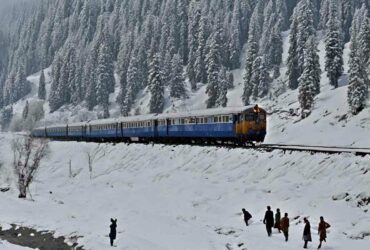 Indian Railways Shares Mesmerizing Video of Snowy Train Journey Through Kashmir